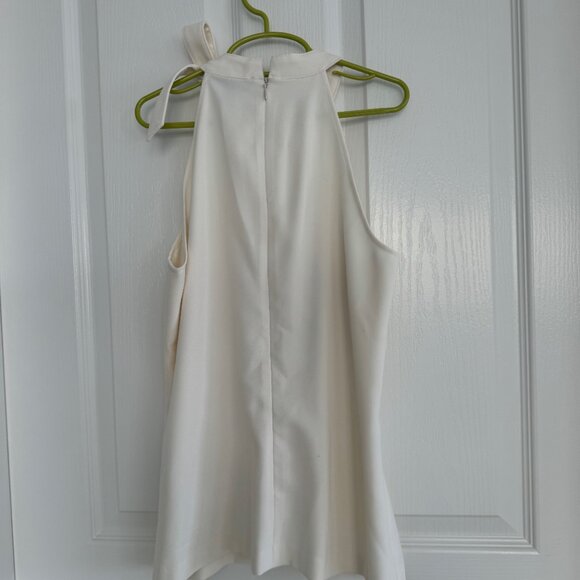 banana republic halter blouse : 00P : cream : like NEW - Picture 2 of 2
